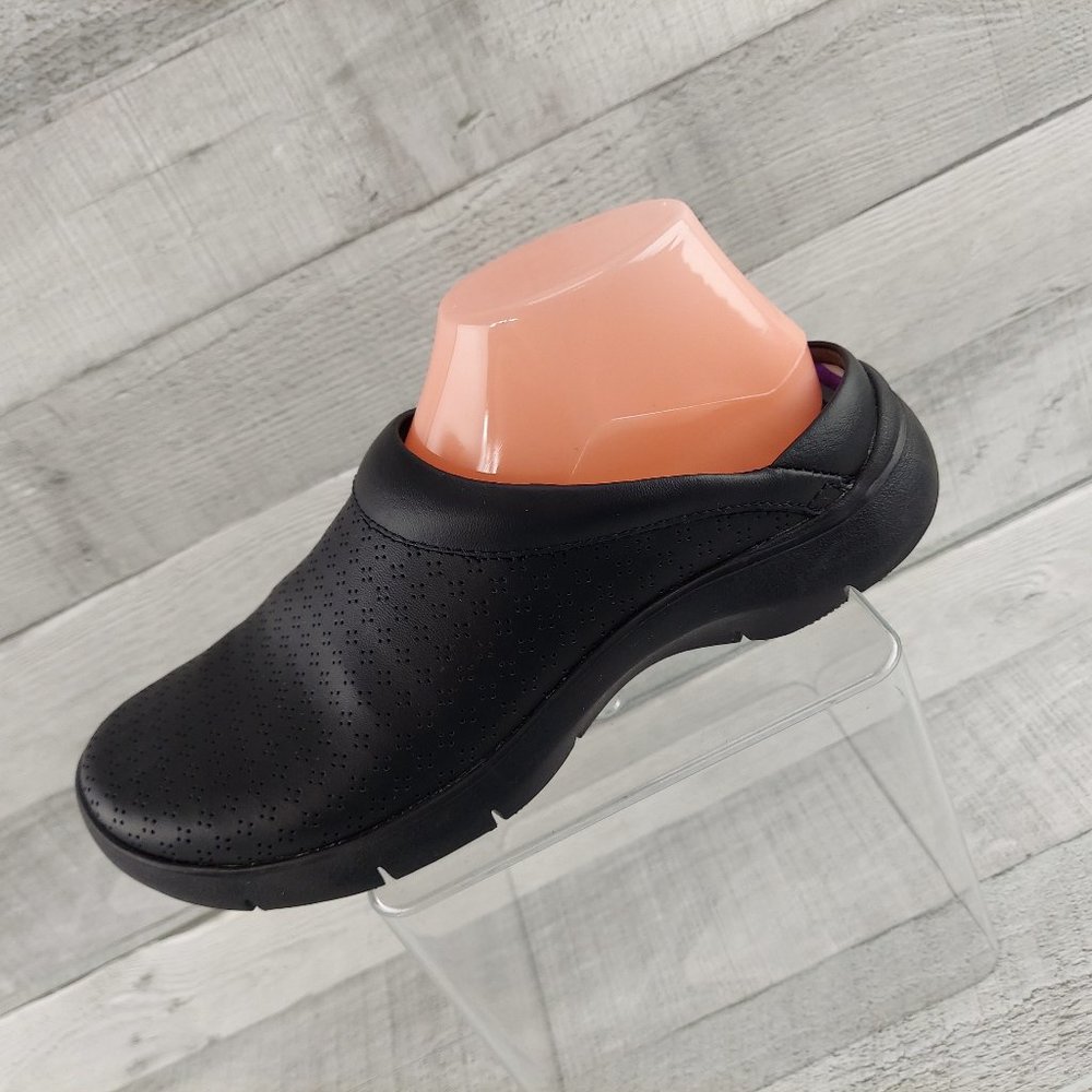 Dansko Shoes Clogs Womens 39 8.5 9 Leather Mule Slip-on Slip Resistant Laser Cut
